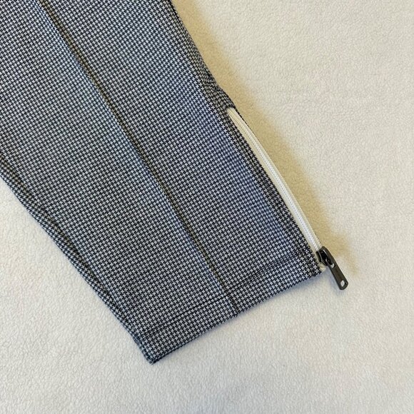 Todd Snyder Mens Houndstooth Track Pant Blue White Ankle Zip Stretch Size Medium - Picture 7 of 16